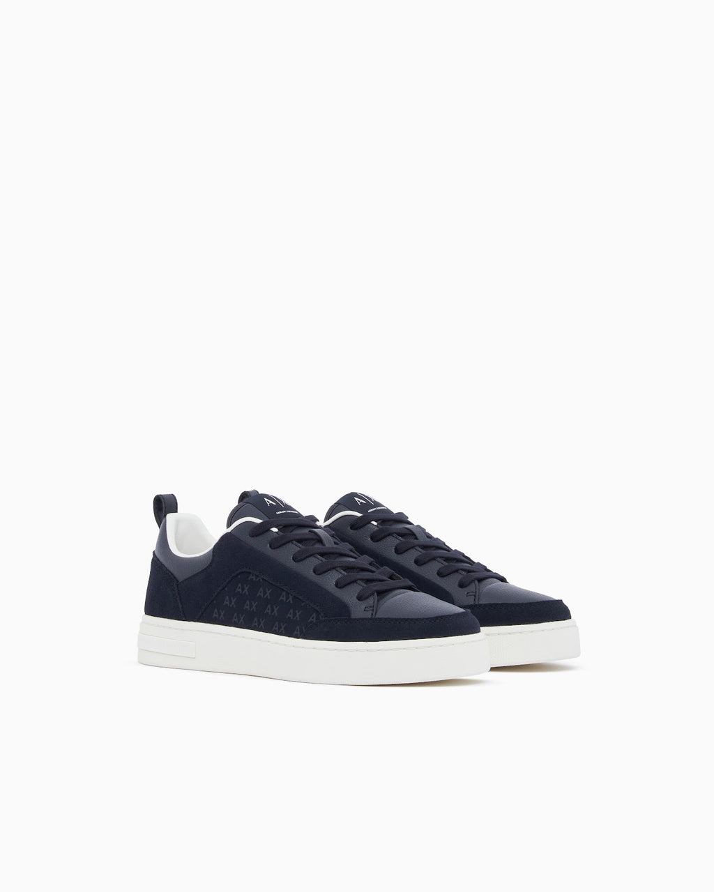 Zapatillas London de piel lisa y ante con monograma