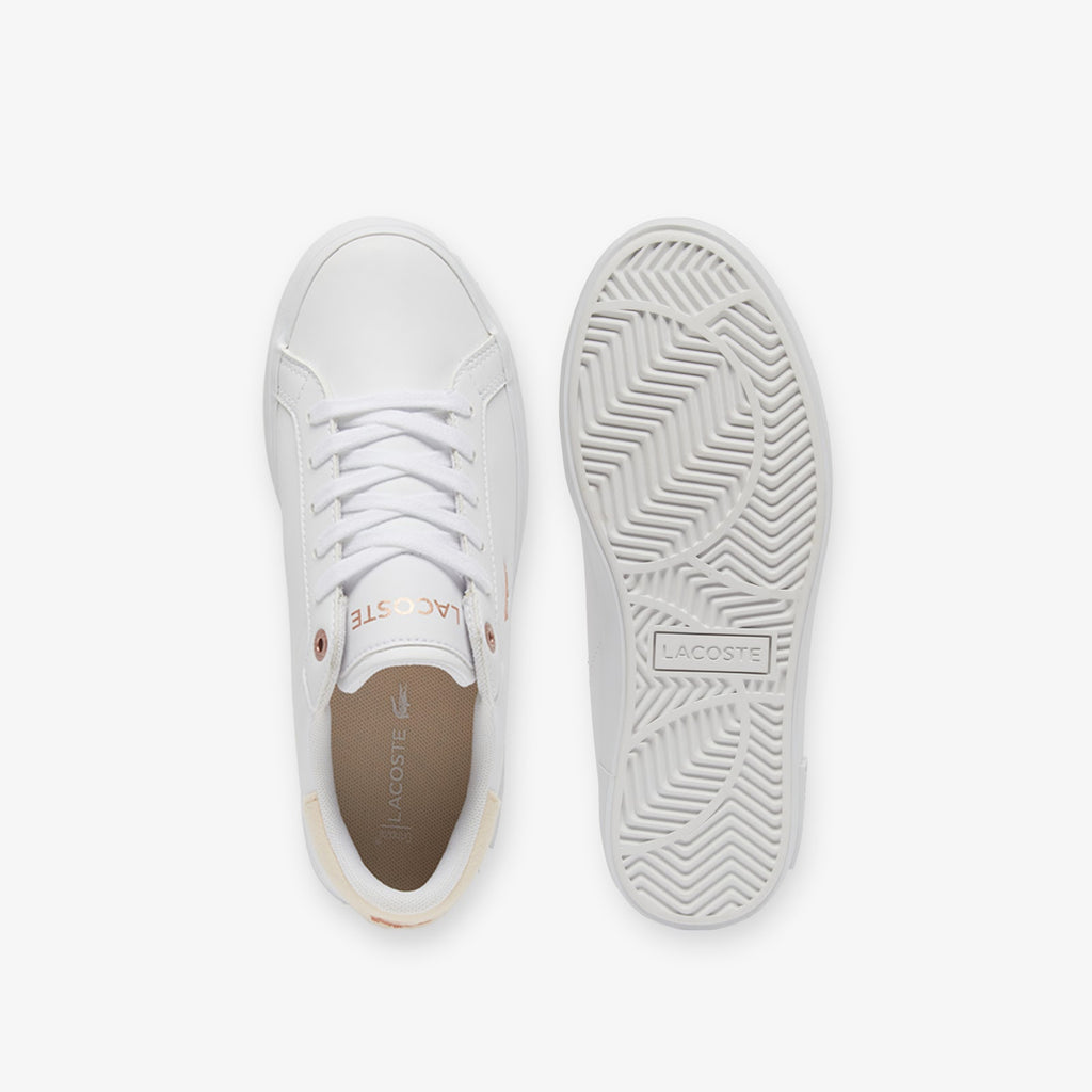 Zapatillas juveniles Powercourt - Blanco y rosa