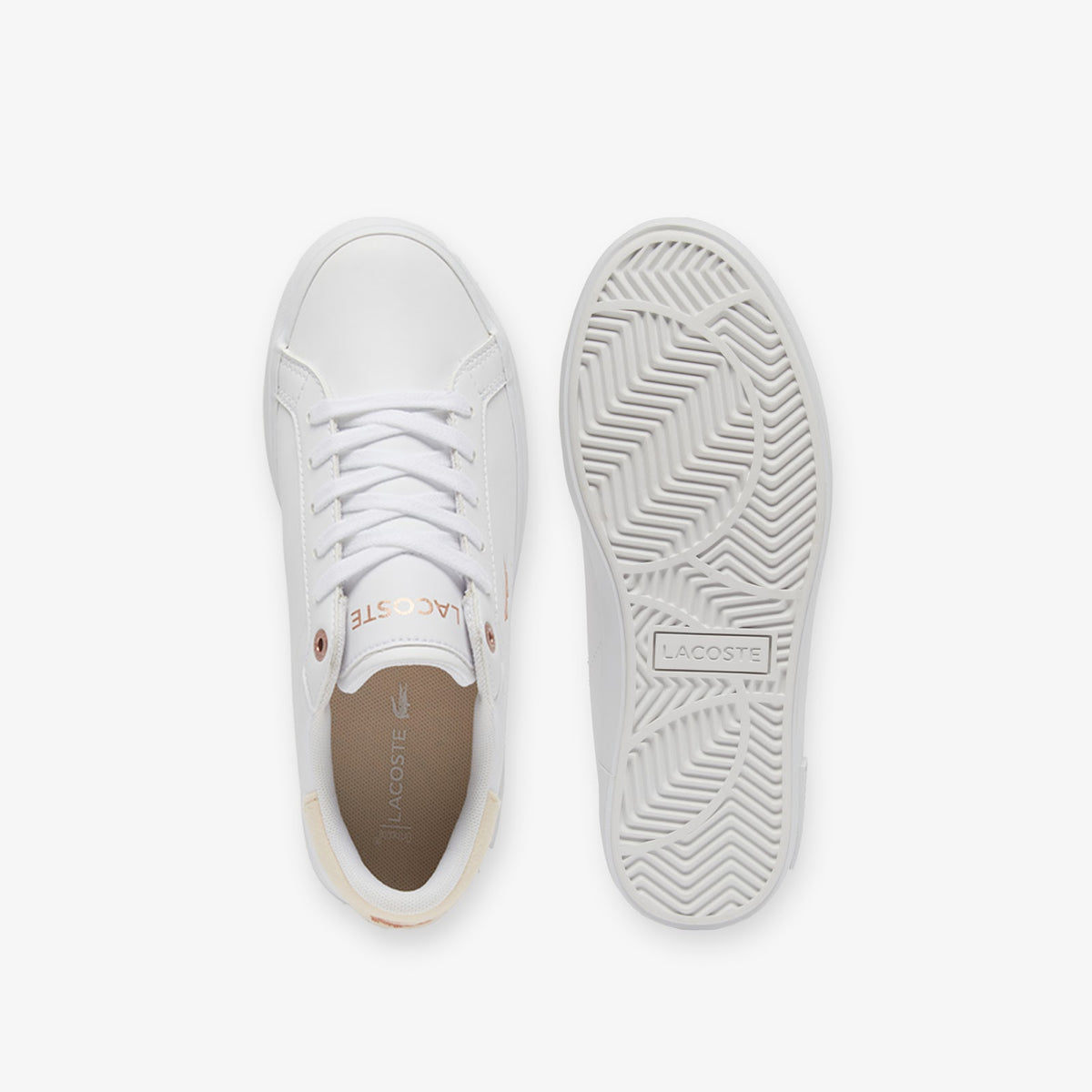 Zapatillas juveniles Powercourt - Blanco y rosa