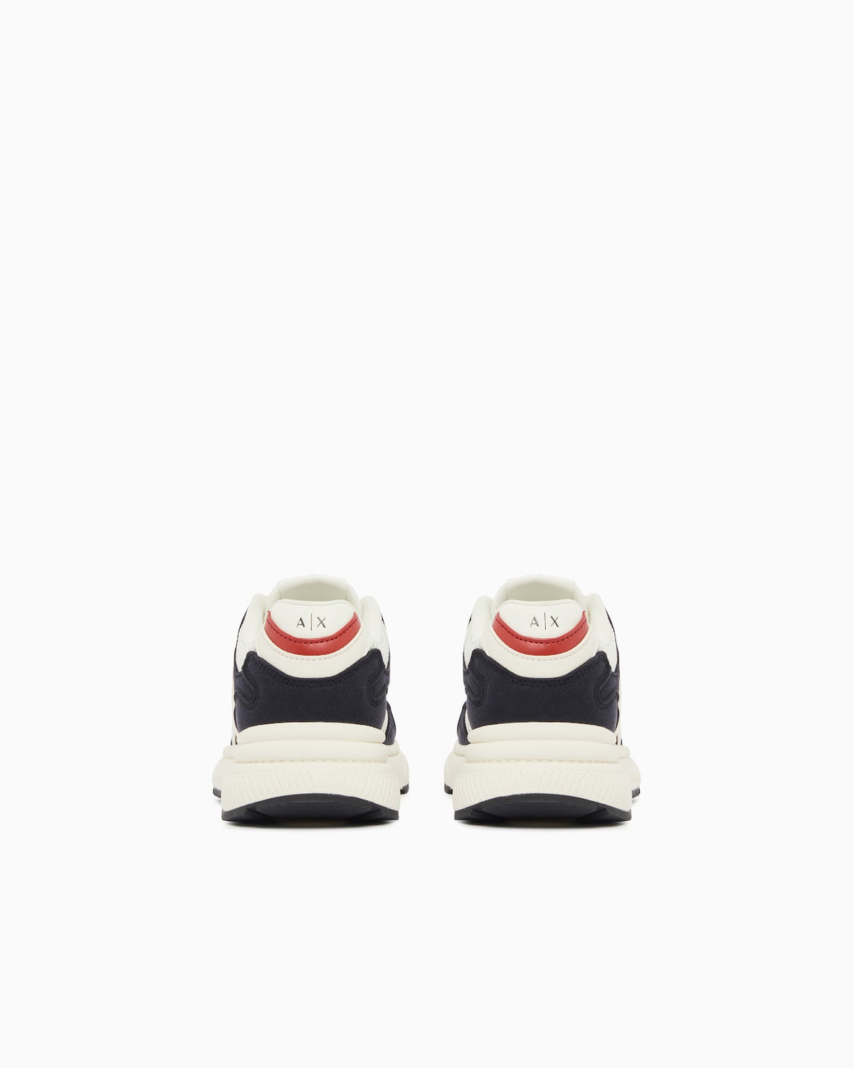 Zapatillas de malla y microante con cordones y suela gruesa - Bicolor