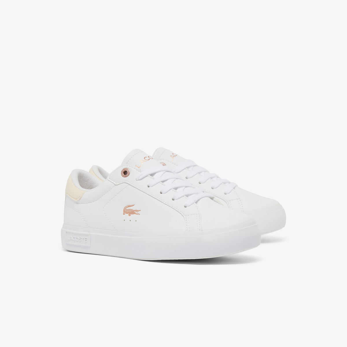 Zapatillas juveniles Powercourt - Blanco y rosa