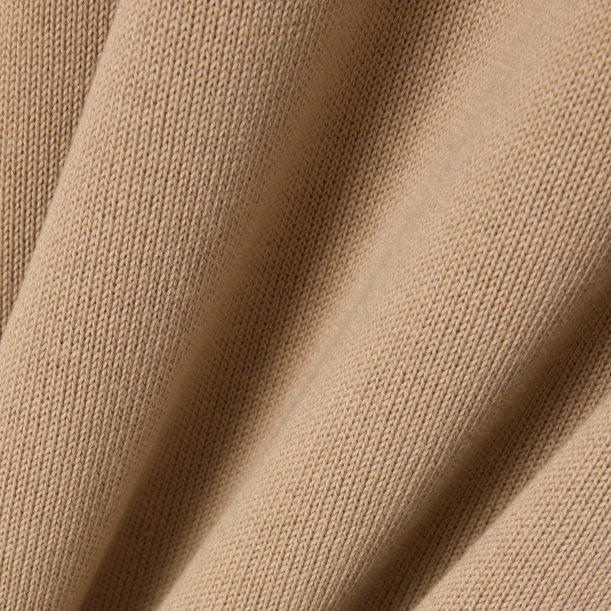 Jersey de cuello de pico de algodón castaño