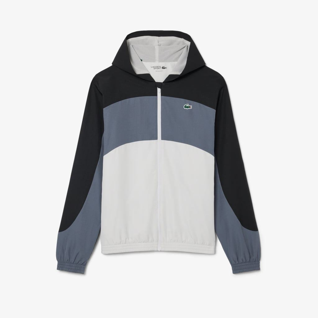 Chaqueta de chándal deportiva con bloques de color - Gris