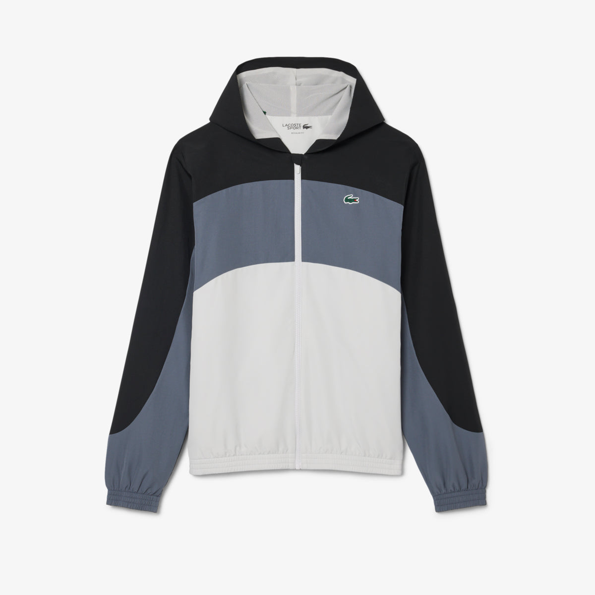 Chaqueta de chándal deportiva con bloques de color - Gris