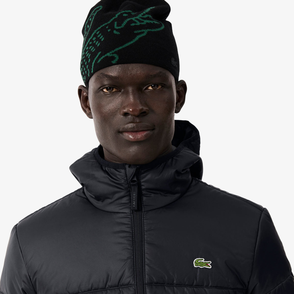 Chaqueta acolchada hidrófuga negra