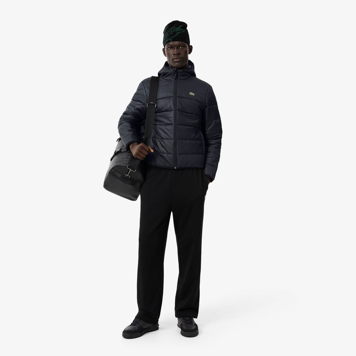 Chaqueta acolchada hidrófuga negra