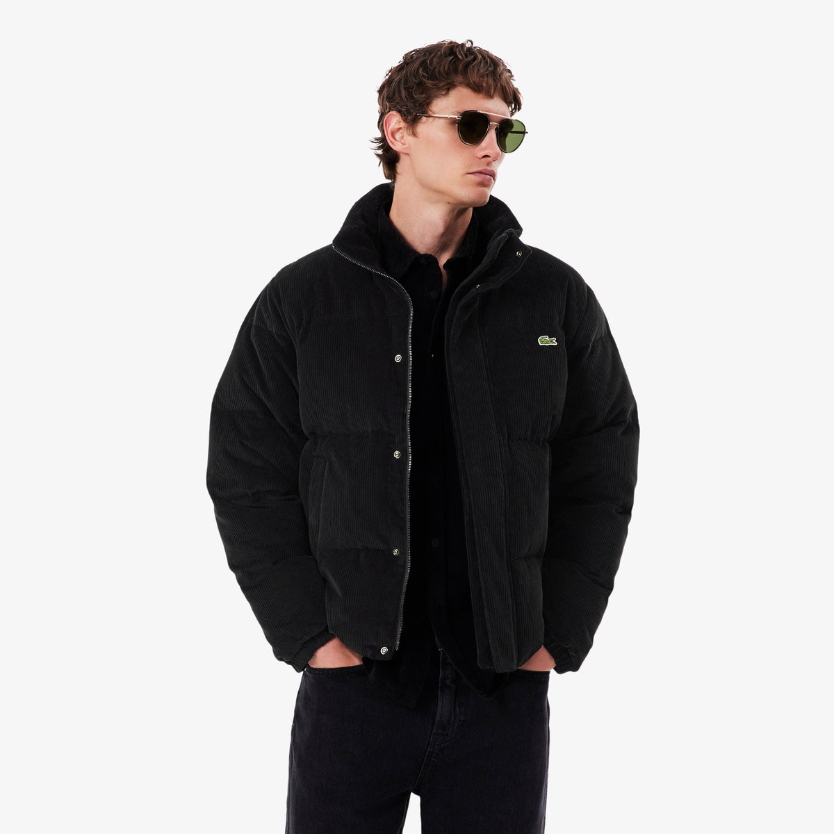 Chaqueta de plumón de pana