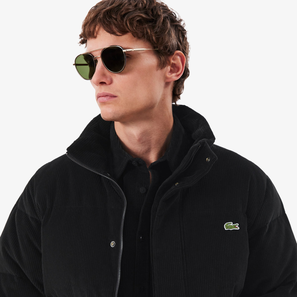 Chaqueta de plumón de pana