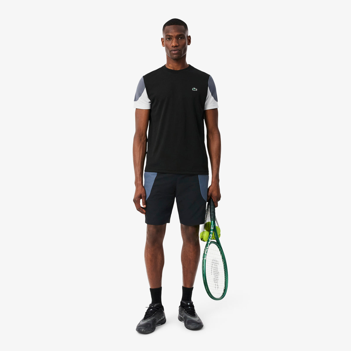 Pantalón corto deportivo hidrófugo negro